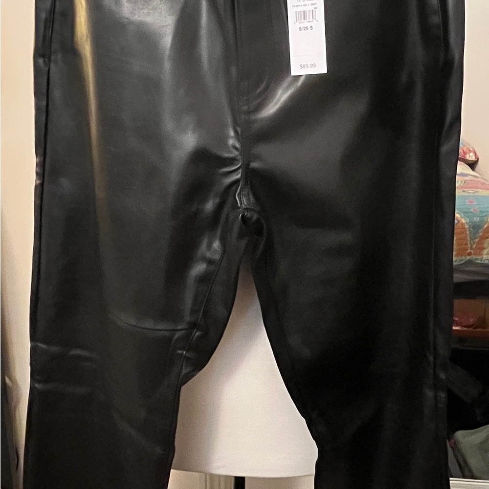 Women’s Black Vegan Leather Pants